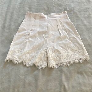 Zara White Lace Women's Shorts